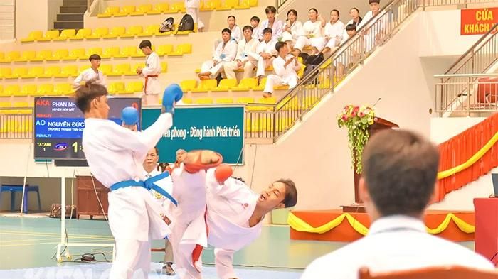 Hòn Đất nhất toàn đoàn giải karate các lứa tuổi tỉnh Kiên Giang