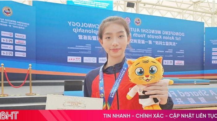 Nữ vận động viên karate triển vọng của Hà Tĩnh
