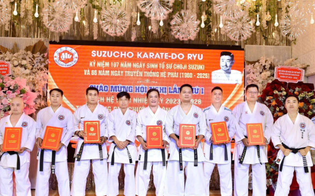 Võ sư Trần Anh Sơn được bổ nhiệm giữ chức vụ Trưởng Ban Đối ngoại Hệ phái Suzucho Karate-Do nhiệm kỳ 2023-2028